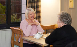 Rehab health care-ladies having tea